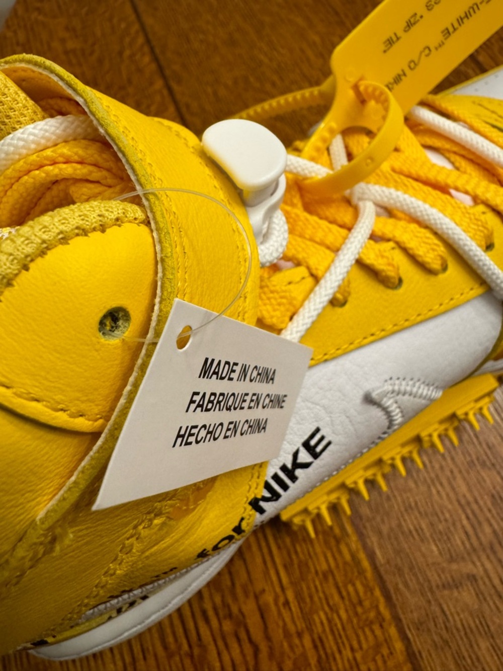 Nike Air Force 1 Mid Sp Leather Off White Maize Men's Size 14 (new in box) - Picture 10 of 11